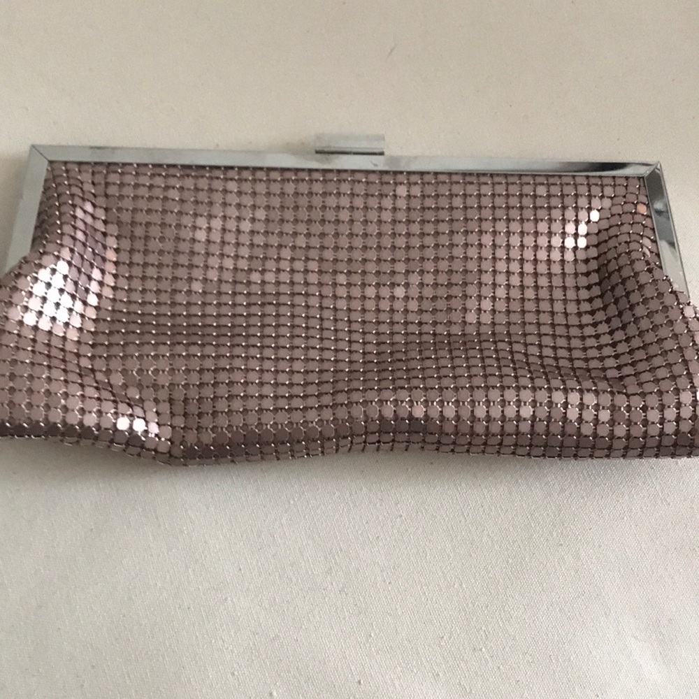 Rose gold clutch